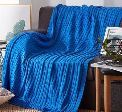 Nordic Knitted Blanket Travel Blanket Sofa Throw Blanket Air Condition Blankets Living Room Decor Cozy Warm Housewarming Winter Gift