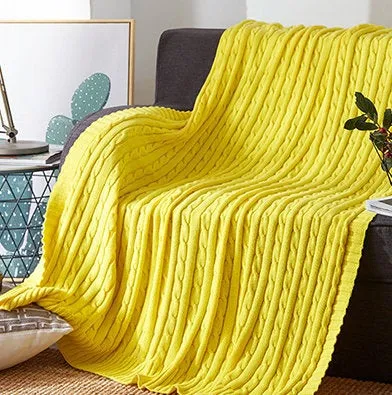 Nordic Knitted Blanket Travel Blanket Sofa Throw Blanket Air Condition Blankets Living Room Decor Cozy Warm Housewarming Winter Gift