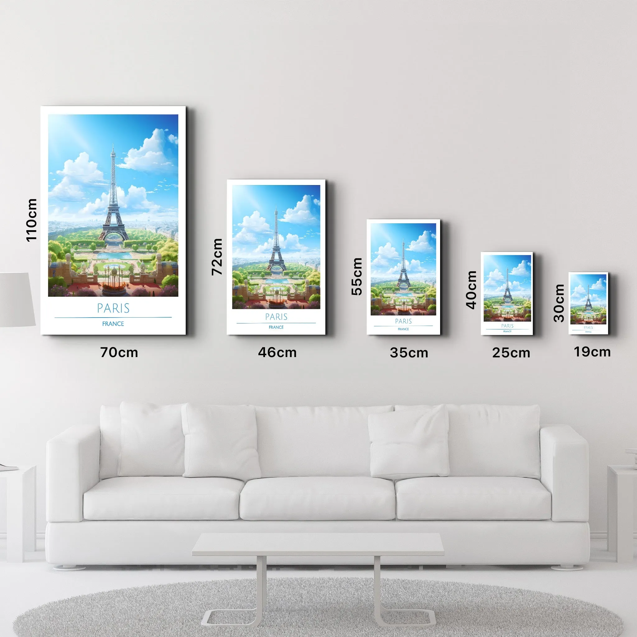 Paris France-Travel Posters | Glass Wall Art