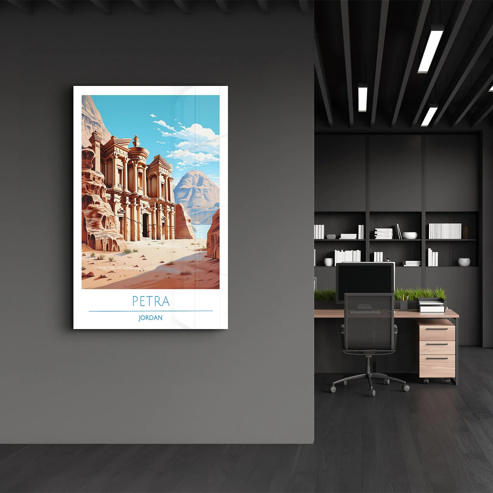 Petra Jordan-Travel Posters | Glass Wall Art