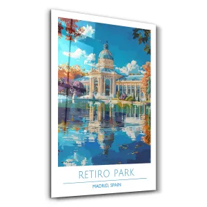 Reitro Park-Madrid Spain-Travel Posters | Glass Wall Art