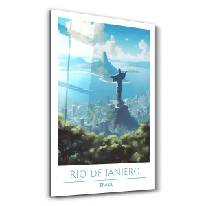 Rio De Janiero Brazil-Travel Posters | Glass Wall Art