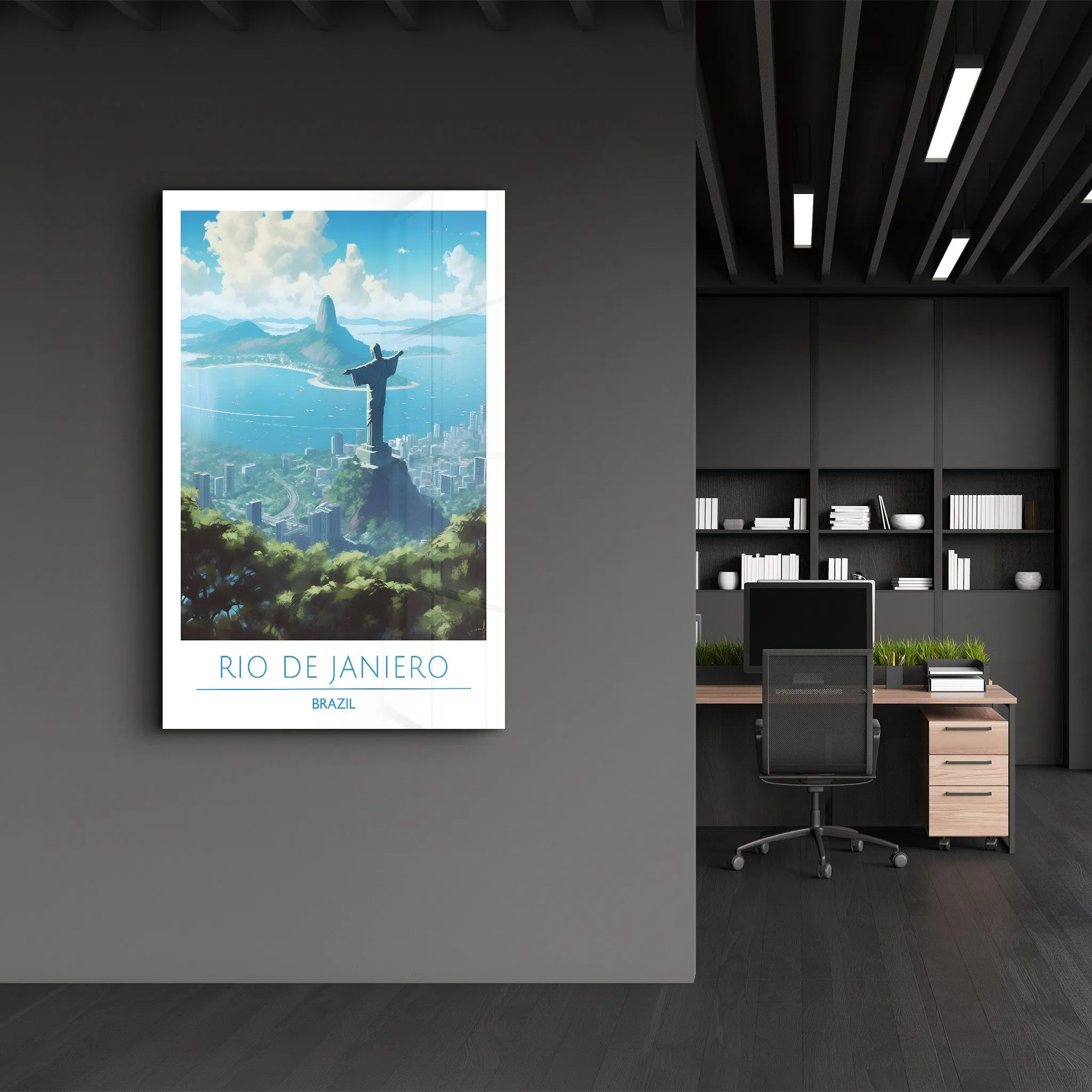 Rio De Janiero Brazil-Travel Posters | Glass Wall Art