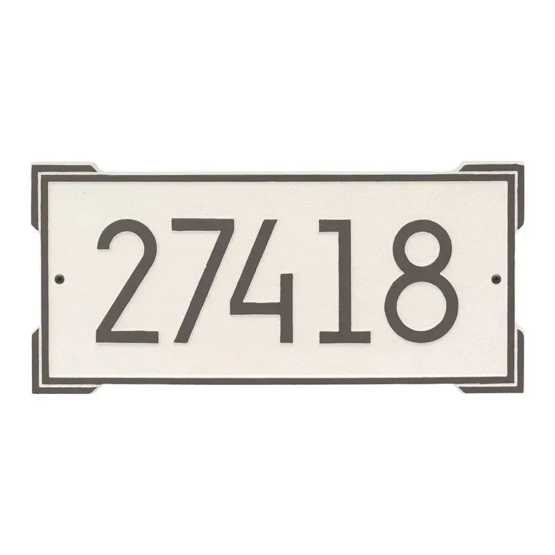 Roanoke Modern Wall Address Plaque