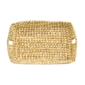 Seagrass Rectangle Tray With Handles