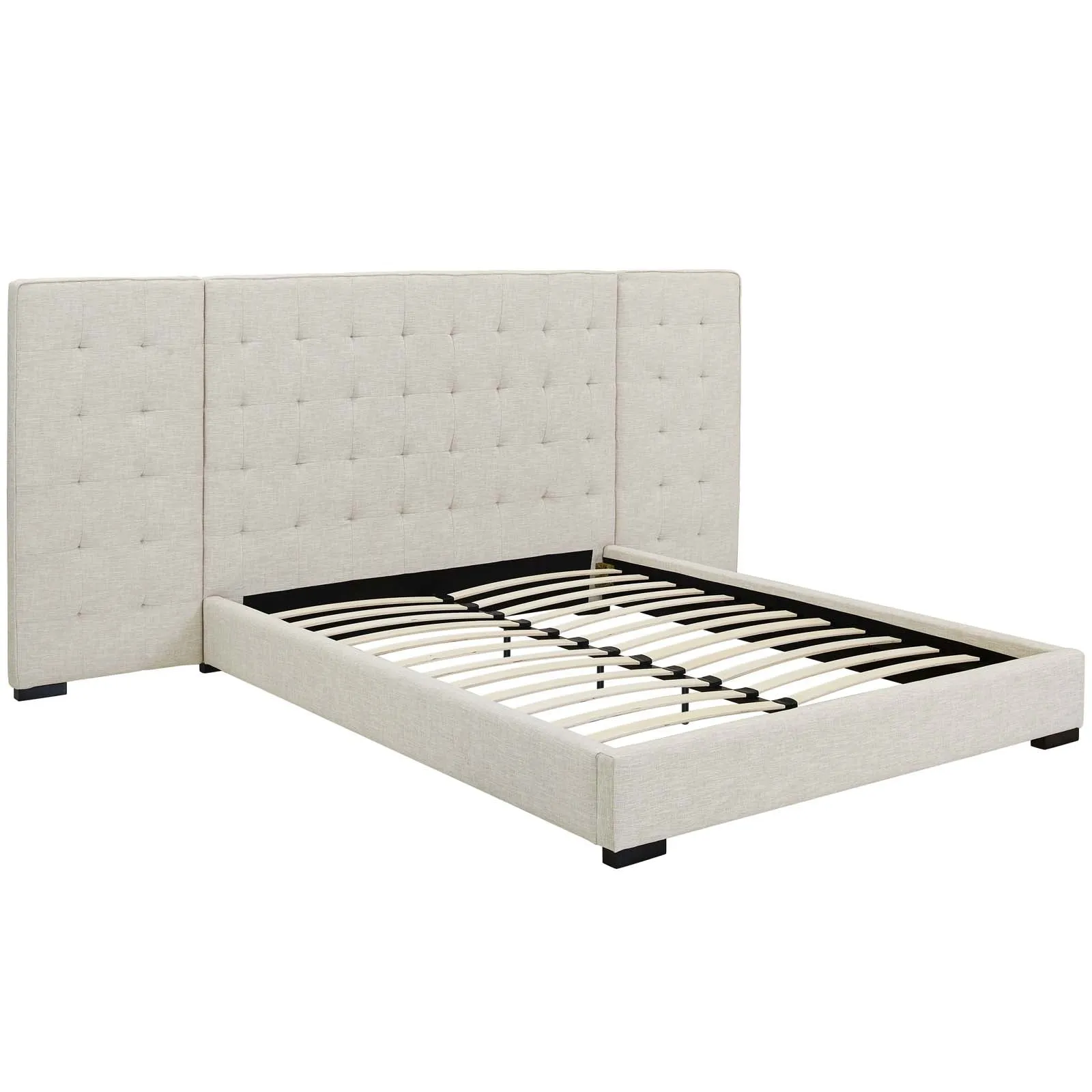 Sierra Upholstered Fabric Platform Bed