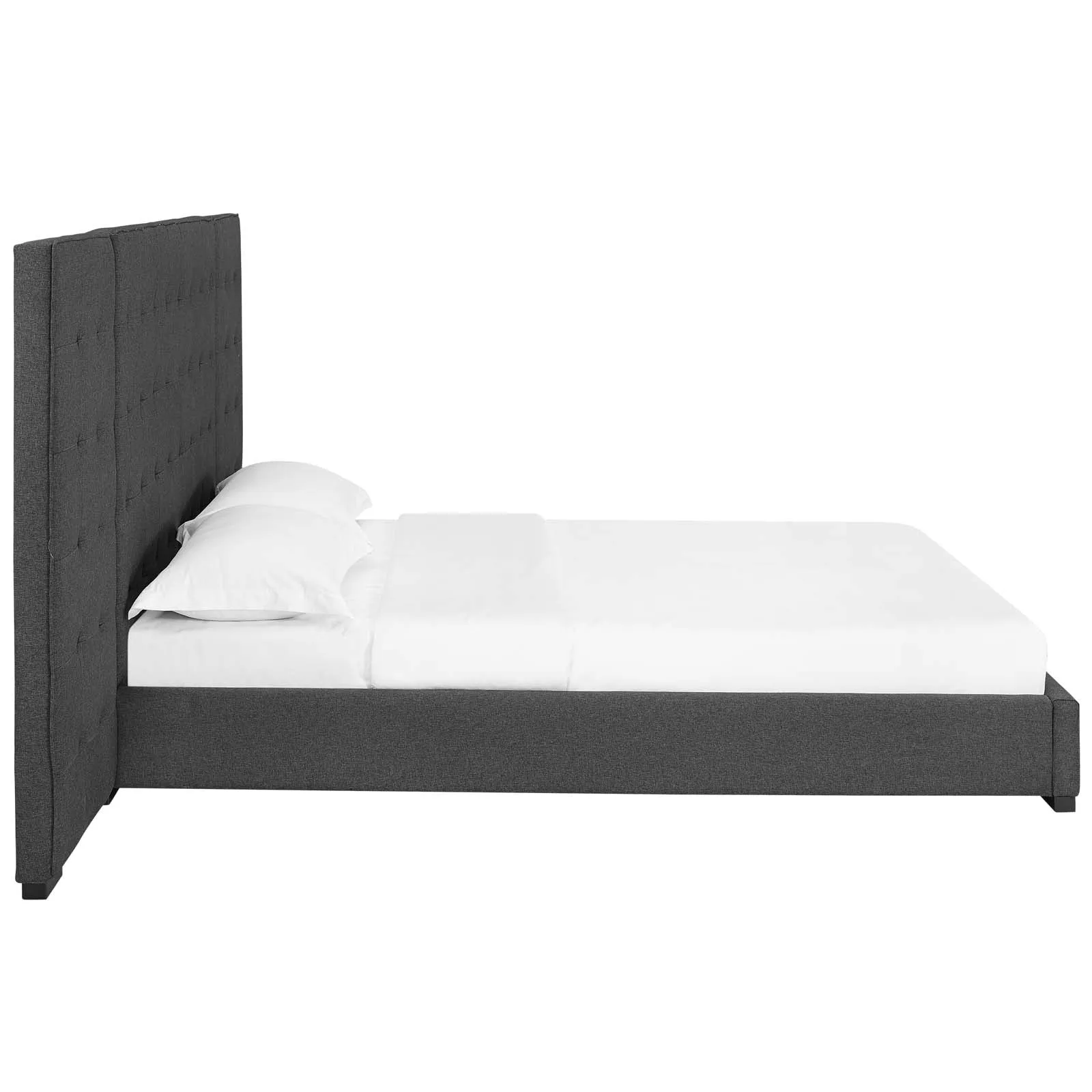 Sierra Upholstered Fabric Platform Bed