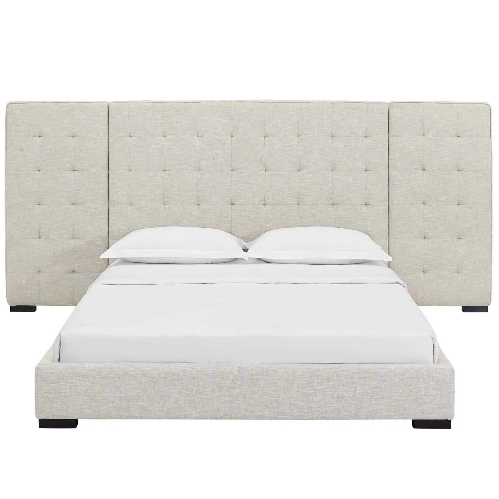 Sierra Upholstered Fabric Platform Bed