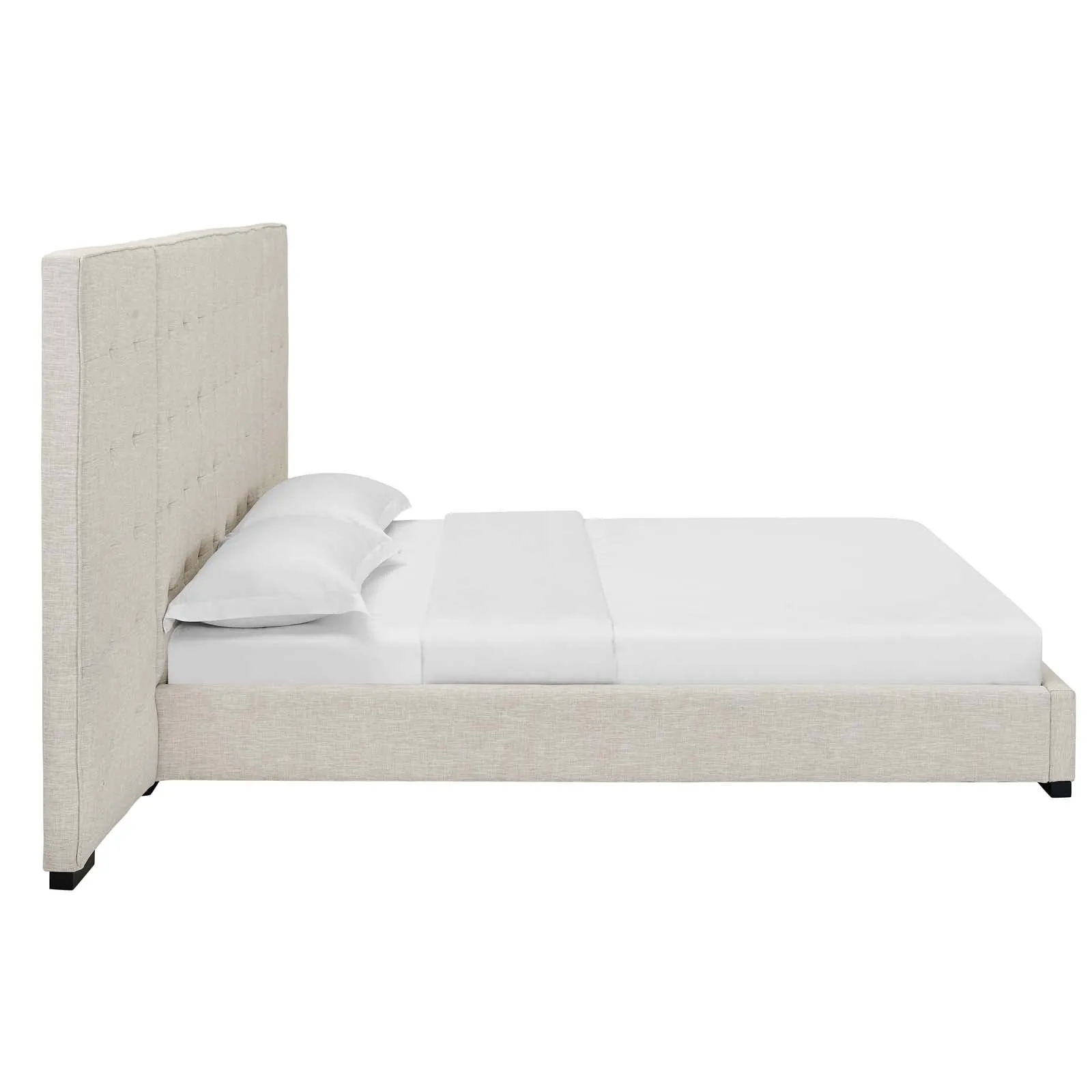 Sierra Upholstered Fabric Platform Bed