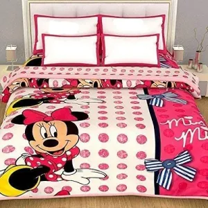 SINWAR HOME DECOR Super Soft Kids Design Print Microfiber Reversible Double Bed Dohar AC Blanket for boy or Girl (Mickey Mouse, Double)