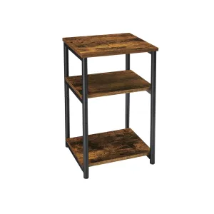 Small Side Table with Shelves