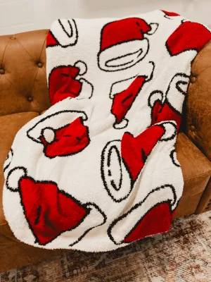 Super Soft Santa Hat Throw Blanket