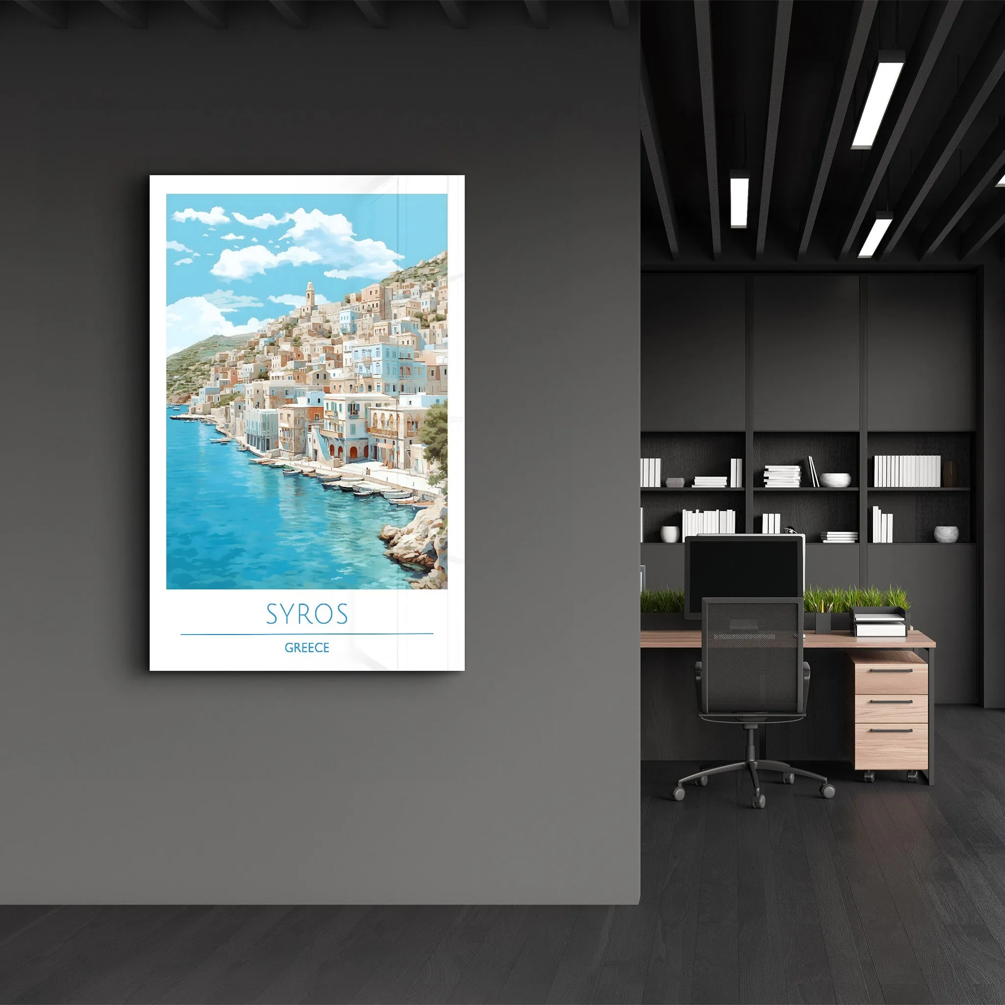 Syros Greece-Travel Posters | Glass Wall Art