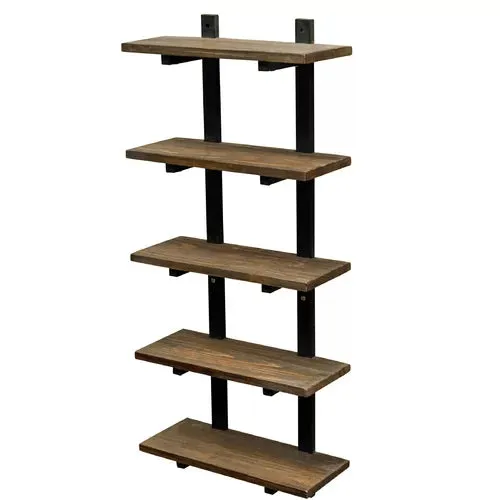 Tabwa Solid Wood Wall Mounted Bathroom Shelves