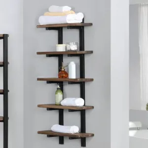 Tabwa Solid Wood Wall Mounted Bathroom Shelves