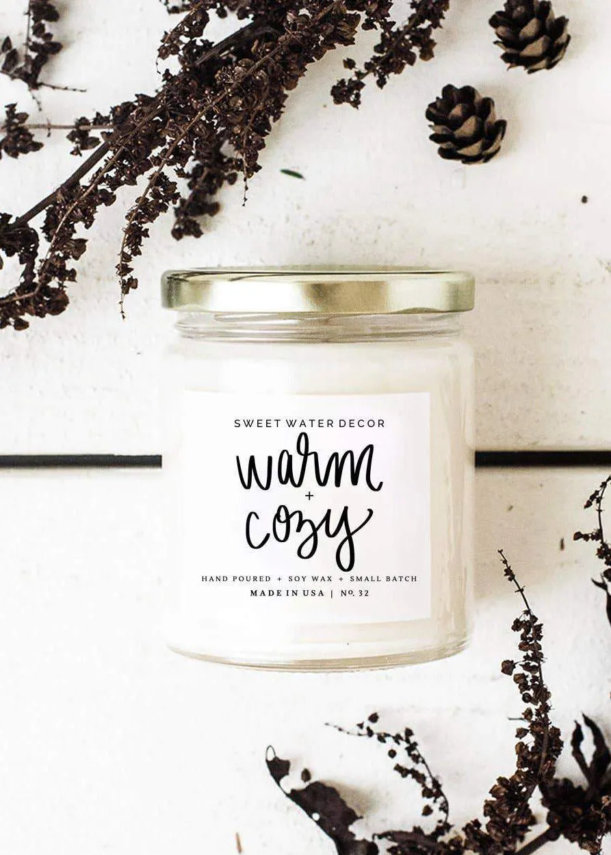 Warm and Cozy Soy Candle - FINAL SALE