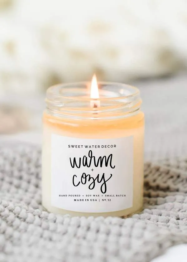 Warm and Cozy Soy Candle - FINAL SALE