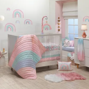 Watercolor Pastel 5-Piece Crib Bedding Set