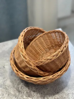 Wicker food storage set